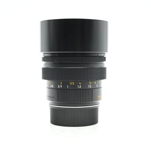 thumbnail-2 for Leica 11810 75mm f1.4 Summilux-M Black Built-In Hood E60 Lens (Version III)