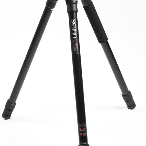 thumbnail-1 for Benro A373T Aluminum Video Tripod, 3 Section, Twist Lock Legs, 75mm Bowl