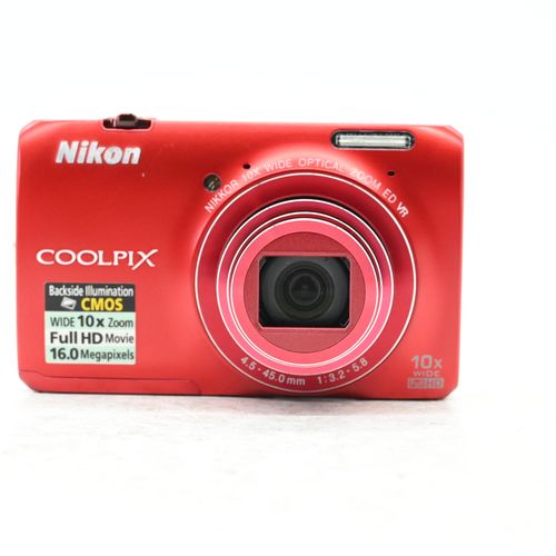 thumbnail-2 for Nikon Coolpix S6300 16MP Digital Camera w/10x Zoom Red