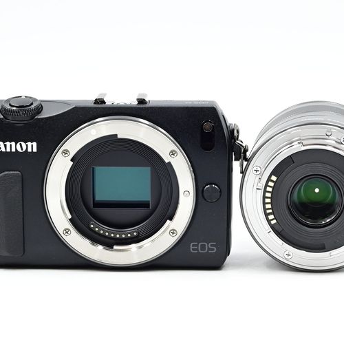 thumbnail-7 for Canon EOS M 18MP Mirrorless Digital Kit w/ 18-55mm Lens, Flash