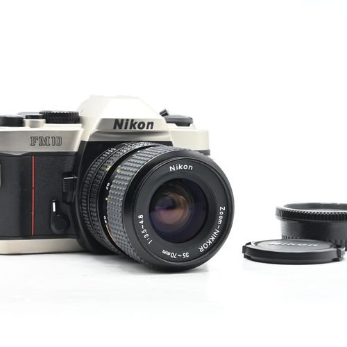 Nikon FM10 SLR Film Camera Kit w/ 35-70mm Zoom Lens