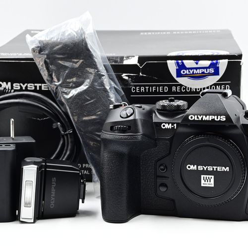 Olympus OM-1 22.9MP Mirrorless Digital Camera Micro 4/3 Kit w/FL-LM3 Flash