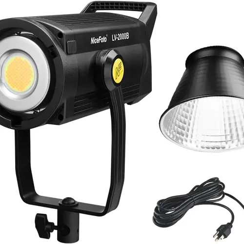 thumbnail-8 for NiceFoto LV-2000B 200W Daylight 5600K Continuous LED Video Light