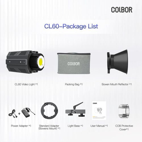 thumbnail-6 for COLBOR CL60 Bi-Color LED Monolight