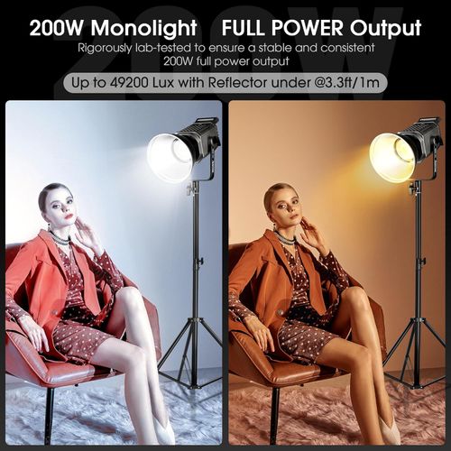 thumbnail-2 for Manbily CFL-200Bi 200W Bi-Color Continuous LED Light 