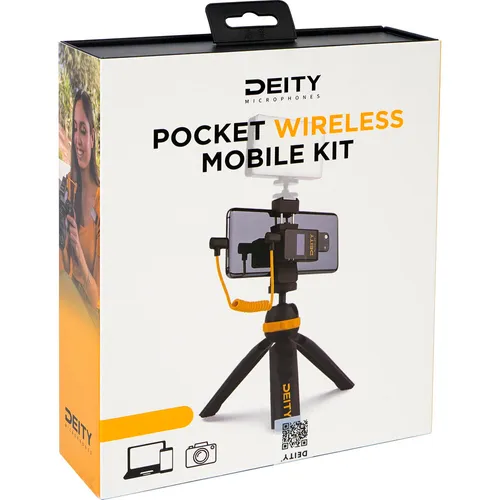 thumbnail-4 for Deity Microphones Pocket Wireless Digital Microphone Mobile Kit with Tripod & Smartphone Clamp (2.4 GHz, Black)