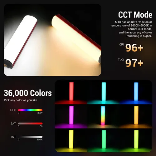 thumbnail-4 for Soonwell MT8 RGB Pixel Tube Light