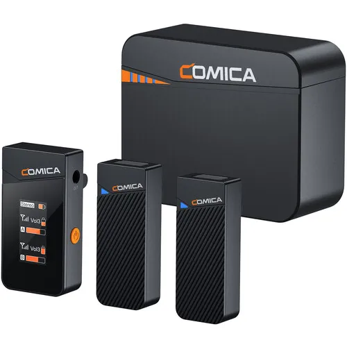 thumbnail-3 for Comica Vimo C3 Mini Wireless Microphone System for Cameras & Smartphones (2.4Ghz)