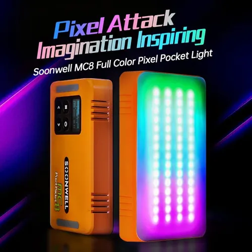 thumbnail-1 for SOONWELL MC8 Portable RGB Pocket Pixel Light