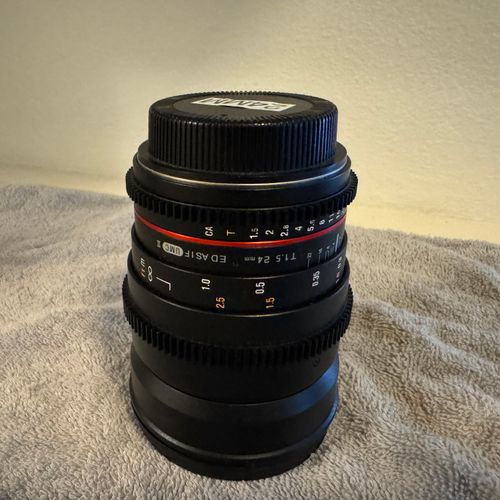 Rokinon 24mm T1.5 Cine ED AS IF UMC Lens – Canon EF Mount