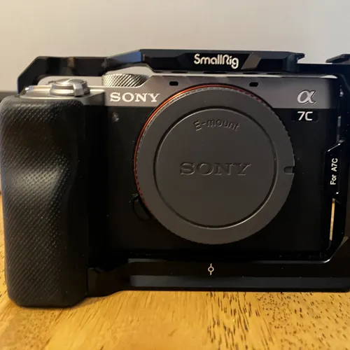 thumbnail-0 for Sony A7C (Silver) body with Smallrig Cage. Very low shutter count