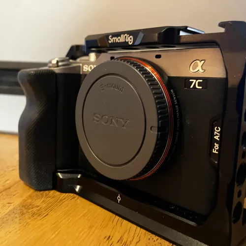 thumbnail-1 for Sony A7C (Silver) body with Smallrig Cage. Very low shutter count