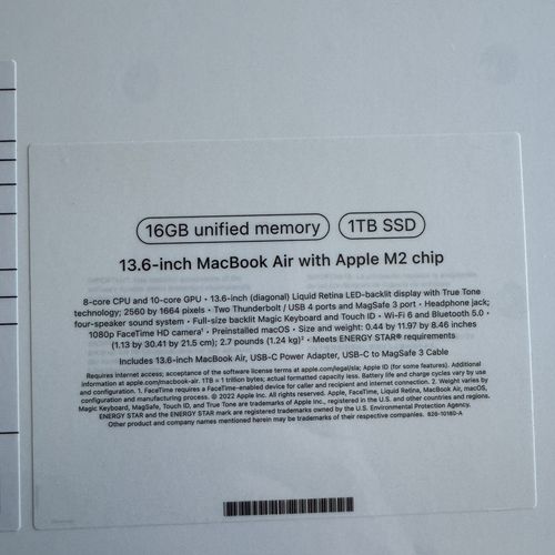 thumbnail-7 for 2023 MacBook Air 13.6 Brand New 