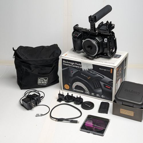 Blackmagic Design Pocket Cinema 4K Camera -Metabones 0.71x speed booster, accessories