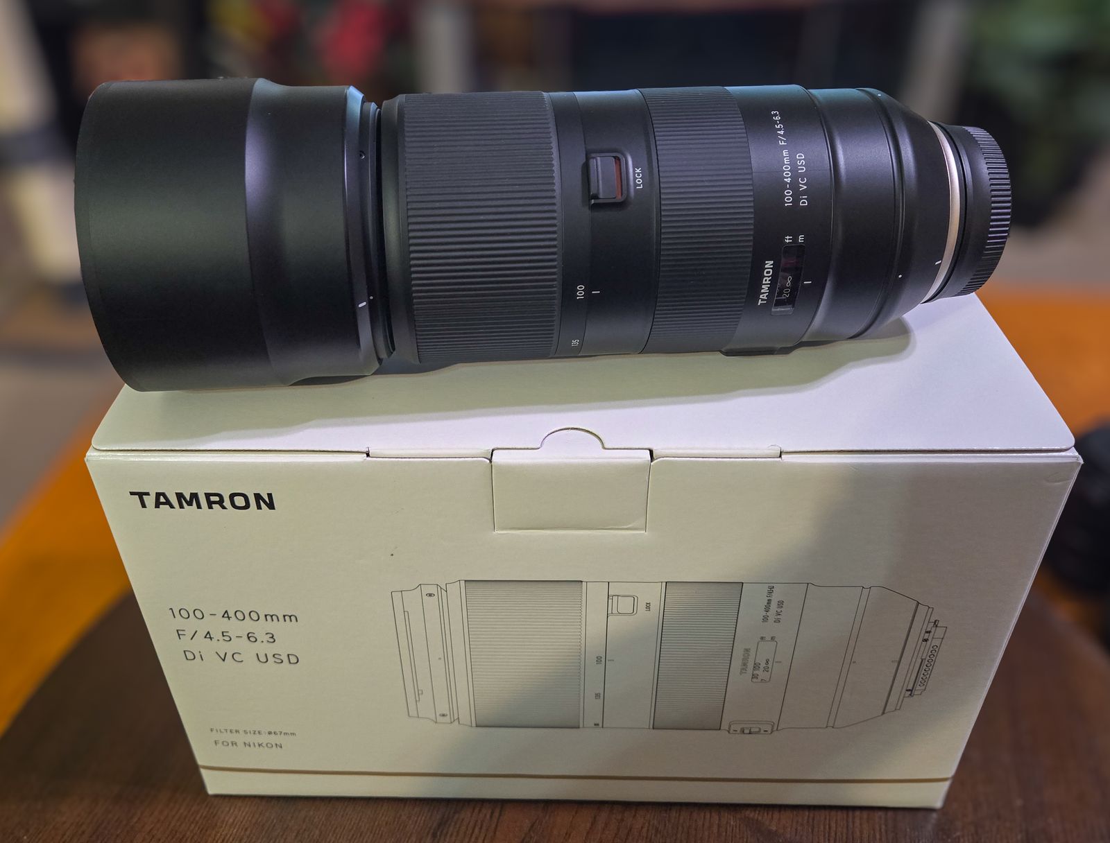 Tamron 100-400mm f/4.5-6.3 Di VC USD Lens for Nikon – Excellent Condition