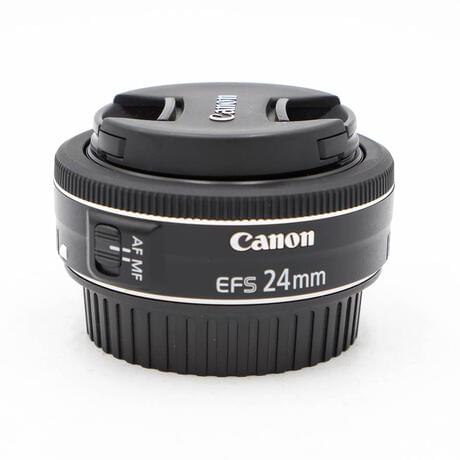 thumbnail-0 for Canon EF-S 24mm f/2.8 STM Pancake Lens w/ Caps