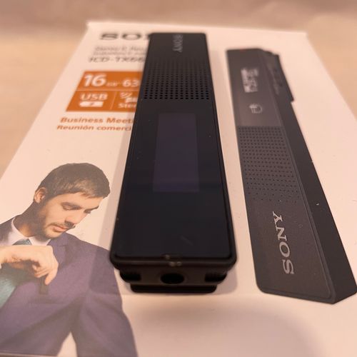 thumbnail-0 for Sony ICD-TX660 - Slim Digital Voice Recorder with OLED Display, Black