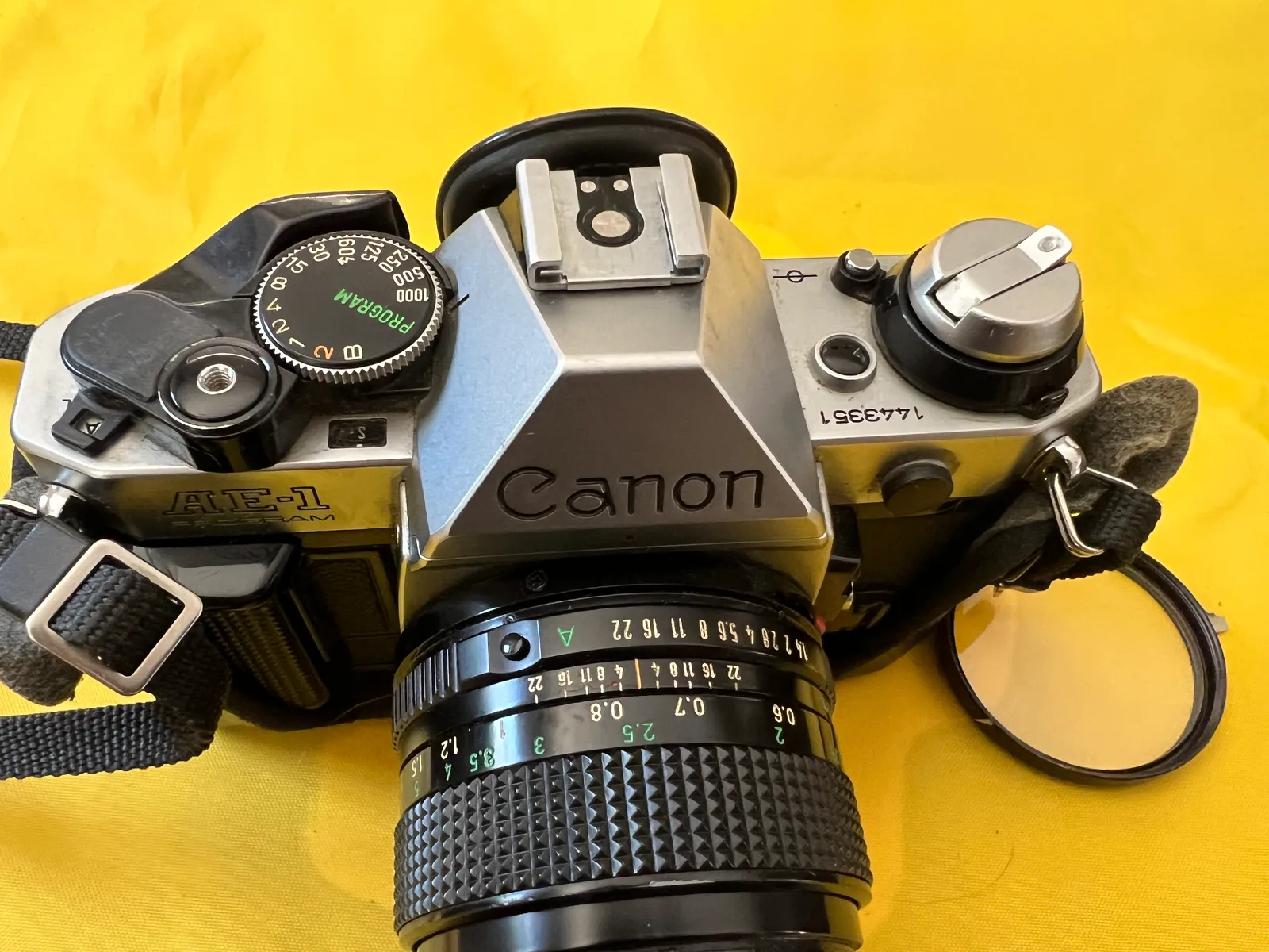 Canon AE-1 Program 35mm Camera body & 50mm F 1.4 FD mount Lens 