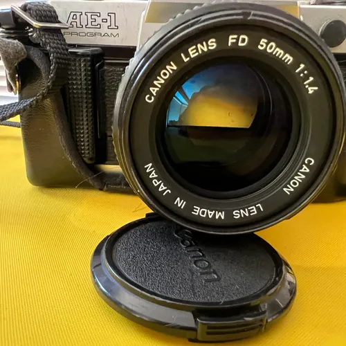 Canon AE-1 Program 35mm Camera body & 50mm F 1.4 FD mount Lens
