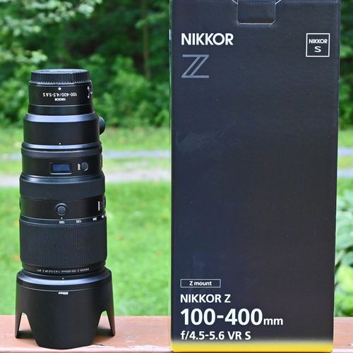 thumbnail-0 for Nikon Nikkor Z 100-400mm f4.5-5.6 VR S zoom, filter, boxed, USA, exc. ++