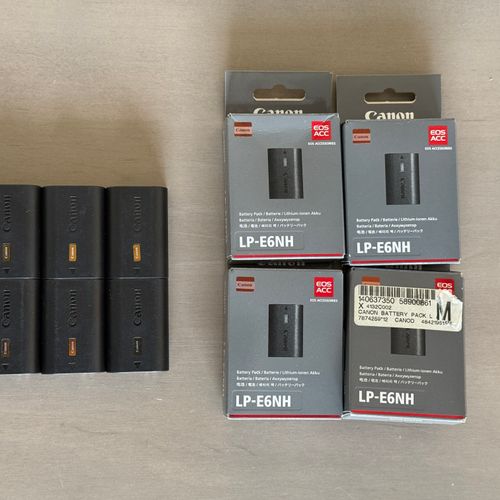 Canon LP-E6NH Batteries (Lot of 6)