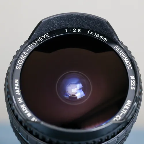 thumbnail-2 for Sigma 16mm 2.8 filtermatic fisheye lens for Nikon F