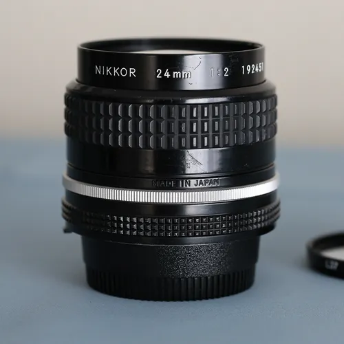 thumbnail-2 for Nikon Nikkor 24mm f2 AI, wide angle prime lens