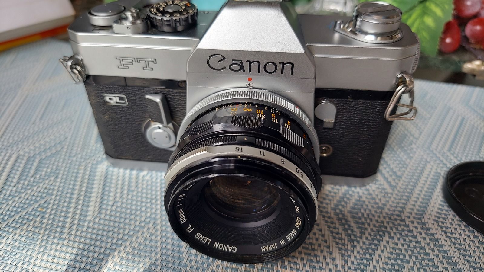 thumbnail-0 for Canon FT-QL 35mm SLR film camera with 50 mm lens