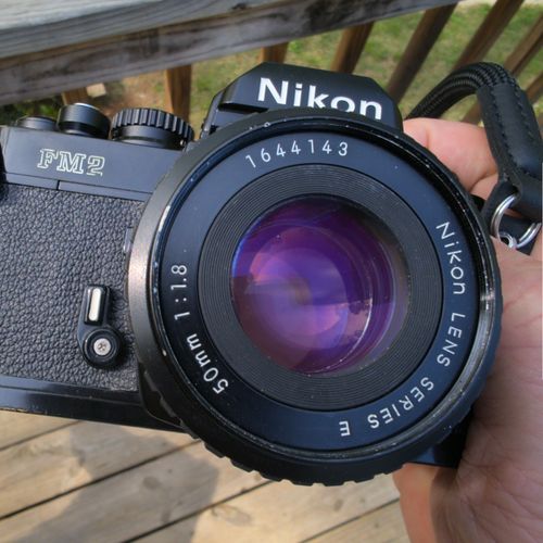 thumbnail-5 for Nikon FM2 Black Film Camera with 50mm f1.8 Series E lens (no meter)