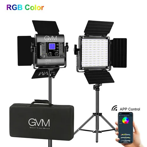 thumbnail-1 for GVM 800D-RGB LED Light Panel (2-Light Kit)