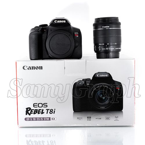 Canon EOS Rebel T8i 24.1MP 4K video + EF-S 18-55mm lens **EXCELLENT CONDITION*