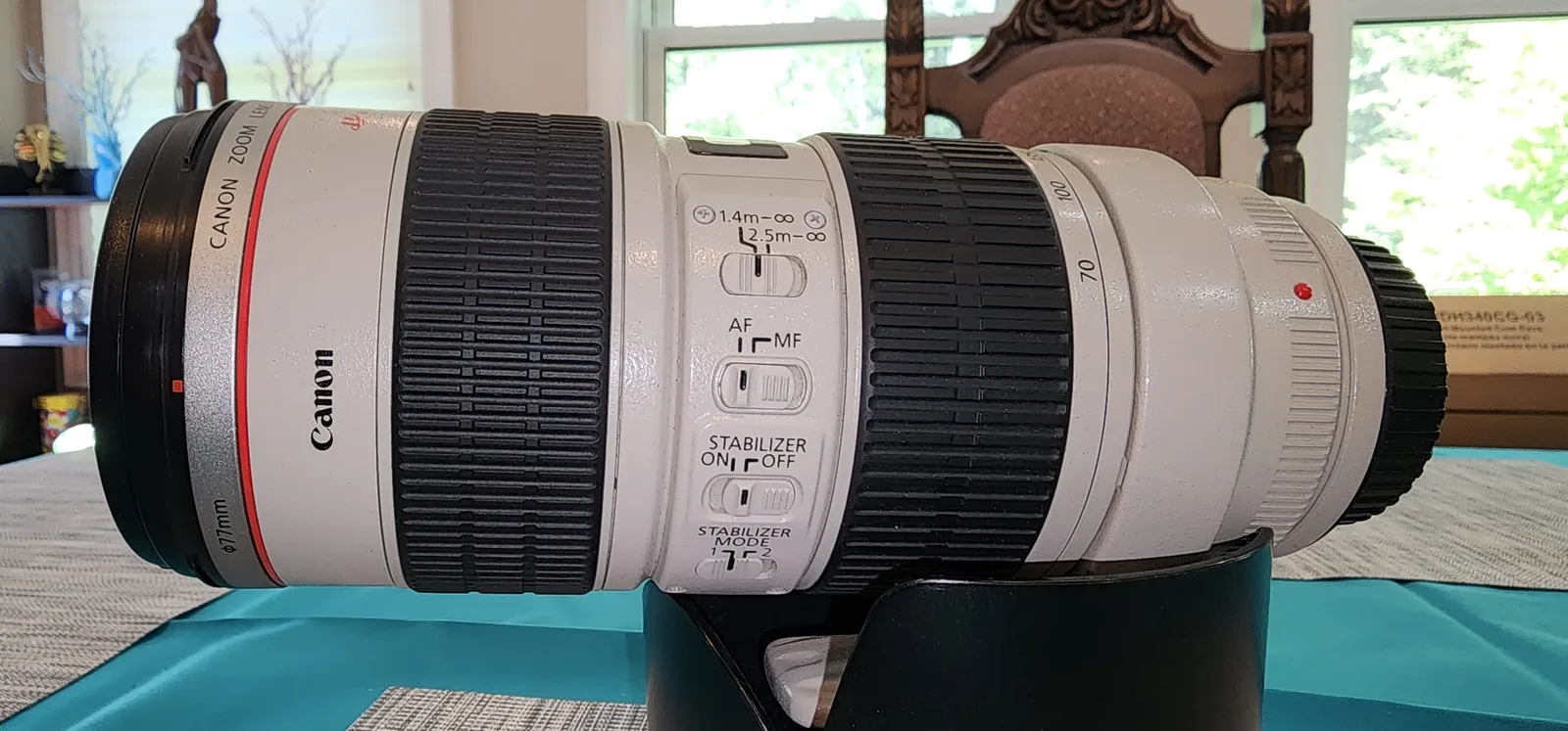 Canon EF 70-200mm F2.8L IS USM With Lens Hood And Case From Iconic