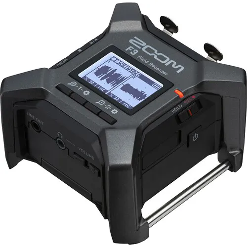 thumbnail-2 for Zoom F3 Professional Field Recorder, 32-bit Float Recording, 2 Channel Recorder, Dual AD Converters, 2 Locking XLR/TRS Inputs, Battery Powered, Wireless Control (OpenBox)